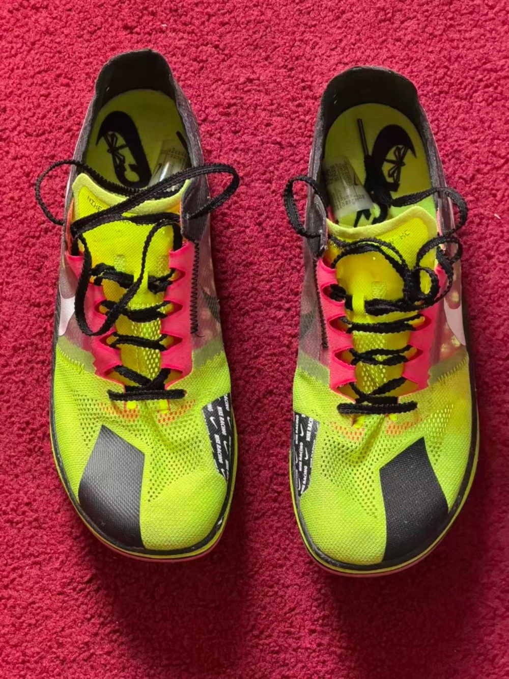 Nike ZoomX Dragonfly XC Racing Spike Mens Size 10 - Volt Black Hyper Pink